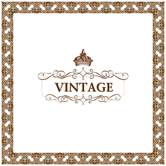 free vector Gorgeous Lace Material Practical Vector -1 Crown Ornate European-style
